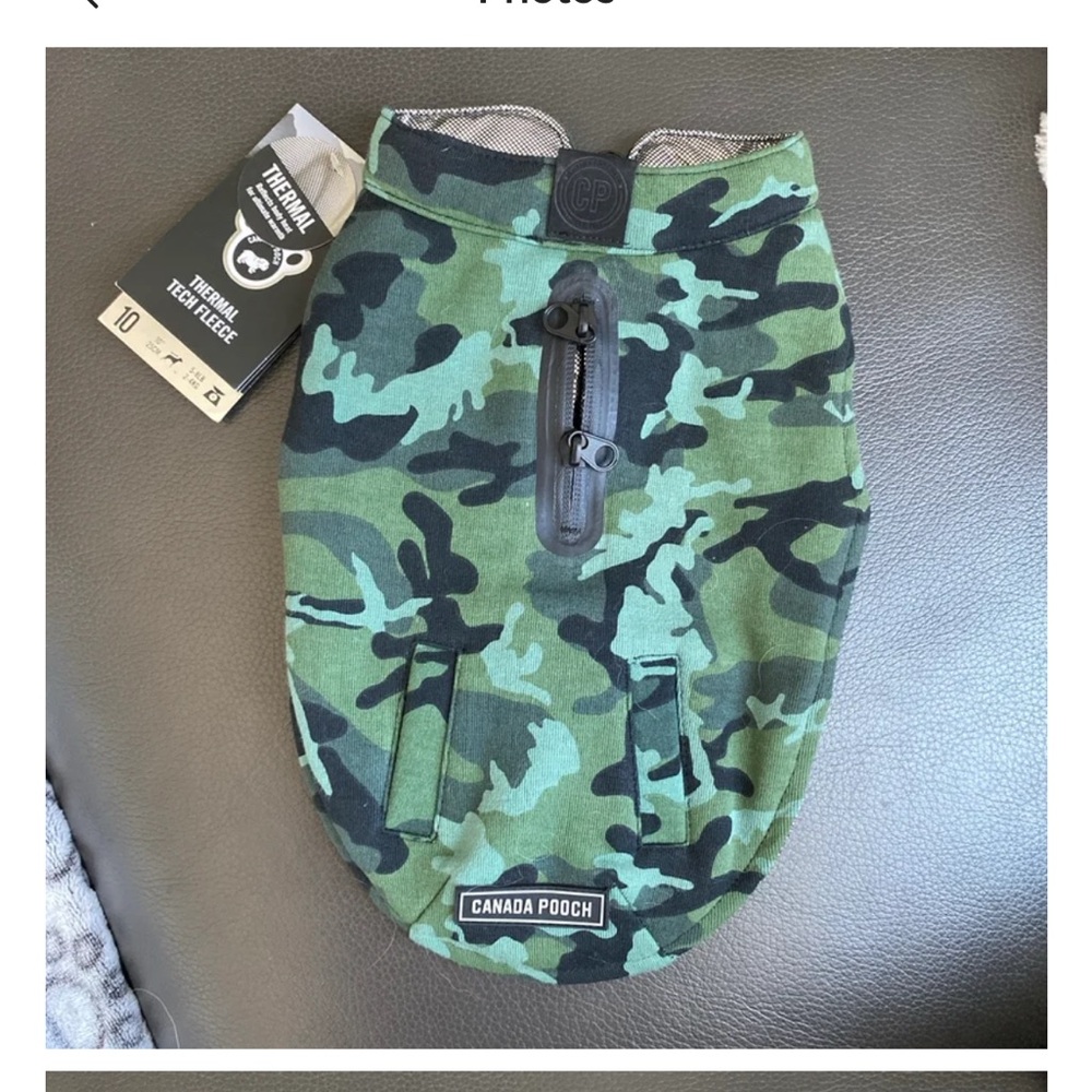 Water-Resistant Camouflage Dog Jacket